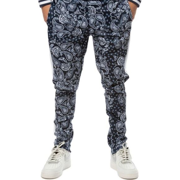 ‎FBRK Paisley bandanna Track Pants- NWT - Picture 1 of 5